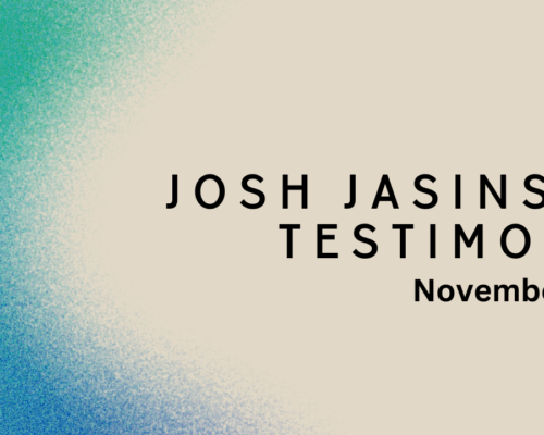 Josh Jasinski Testimony